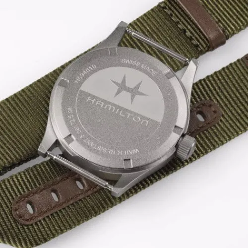 Hamilton Textilarmband (Nato)-Khaki Field Quartz (38 mm) - H69401960