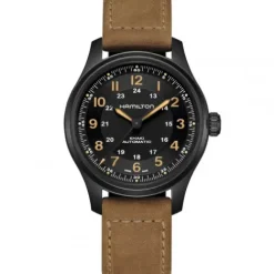 Hamilton Lederarmband-Khaki Field Titanium Auto - H70665533