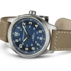 Hamilton Lederarmband-Khaki Field Titanium Auto - H70545540