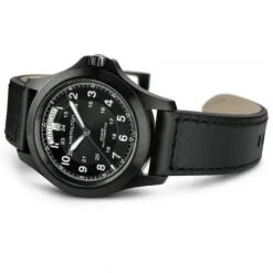 Hamilton Lederarmband-Khaki King Day Date - H64465733