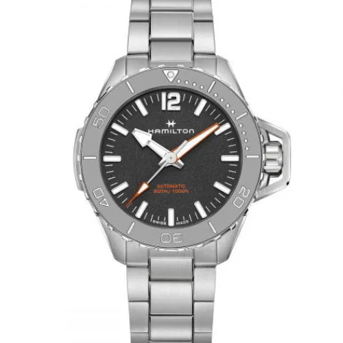 Hamilton Metallarmband-Khaki Navy Frogman Auto - H77815130