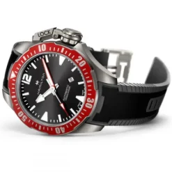 Hamilton Silikonarmband-Khaki Navy Frogman Titanium - H77805335