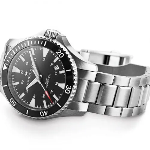 Hamilton Metallarmband-Khaki Navy Scuba Auto - H82335131