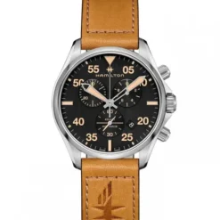 Hamilton Lederarmband-Khaki Pilot Chrono Quartz - H76722531
