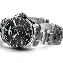 Hamilton Metallarmband-Khaki Pilot Day Date - H64615135