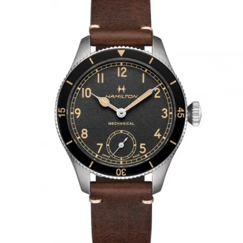 Hamilton Lederarmband-Khaki Pilot Pioneer Small Second Mechanical - H76719530