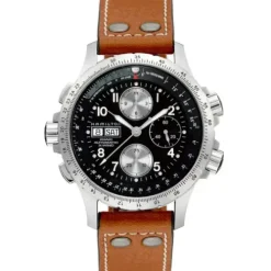 Hamilton Lederarmband-Khaki X-wind - H77616533