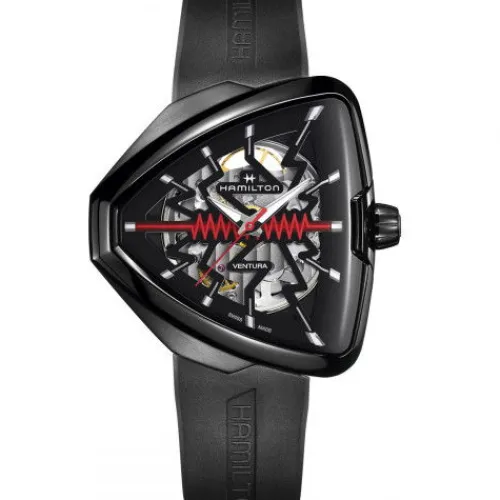 Hamilton Silikonarmband-Ventura Elvis80 Skeleton Auto - H24535331