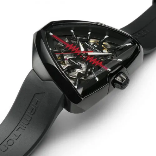 Hamilton Silikonarmband-Ventura Elvis80 Skeleton Auto - H24535331