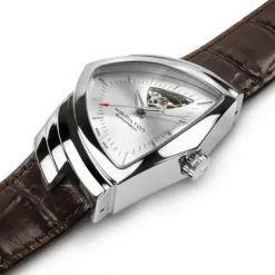 Hamilton Lederarmband-Ventura Open Heart Auto - H24515552