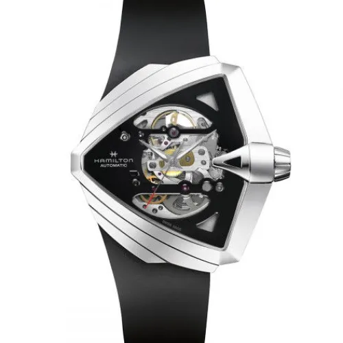 Hamilton Silikonarmband-Ventura XXL Skeleton Auto - H24625330