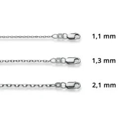 Helen Kirchhofer Gold Classics Halsketten-HK Gold Classics Ankerkette Geschliffen Weissgold 750/18k