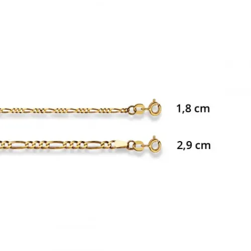 Helen Kirchhofer Gold Classics Halsketten-HK Gold Classics Figarokette Gelbgold 375/9k