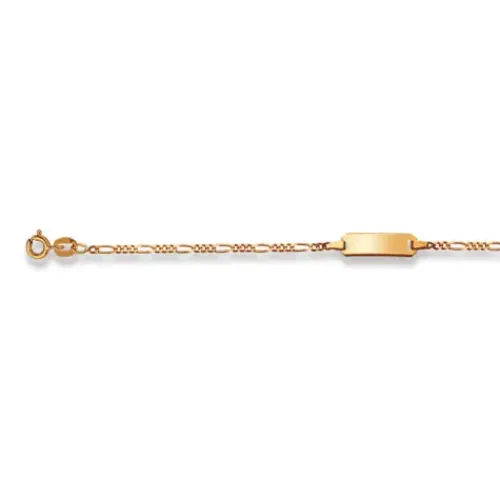 Helen Kirchhofer Gold Classics Armbänder-HK Gold Classics ID Armband Gelbgold 375/9k Figaro