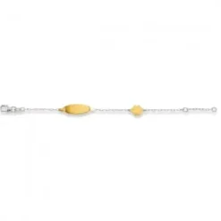 Helen Kirchhofer Gold Classics Armbänder-HK Gold Classics ID Armband Bicolor 750/18k Kleeblatt