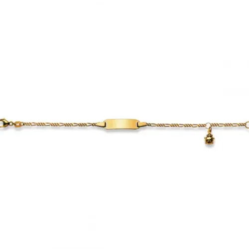 Helen Kirchhofer Gold Classics Armbänder-HK Gold Classics ID Armband Gelbgold 750/18k Glückskäfer Figaro