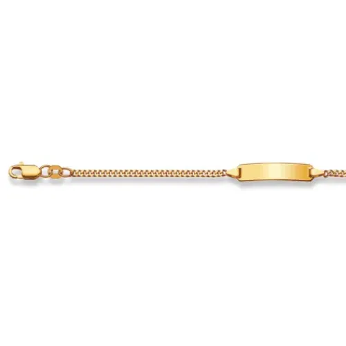 Helen Kirchhofer Gold Classics Armbänder-HK Gold Classics ID Armband Gelbgold 585/14k Panzer geschliffen