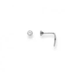 Helen Kirchhofer Gold Classics Herrenschmuck-HK Gold Classics Nasenstecker Weissgold 750/18k