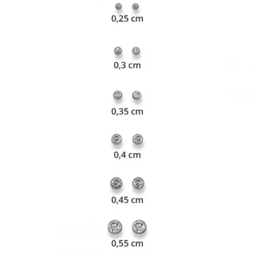 Helen Kirchhofer Gold Classics Ohrringe-HK Gold Classics Ohrstecker Weissgold 750/18k Zirkonia