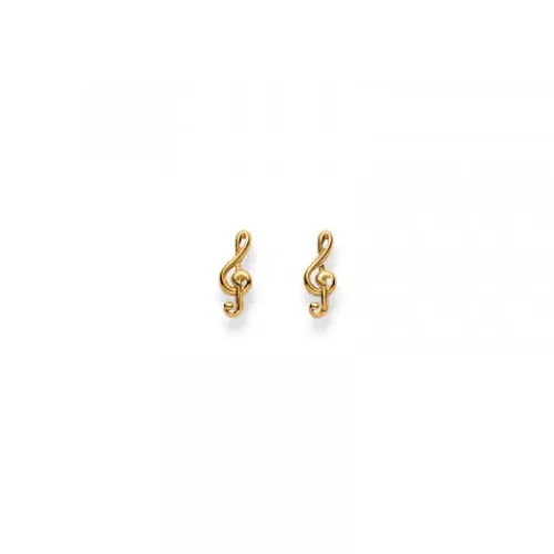 Helen Kirchhofer Gold Classics Ohrringe-HK Gold Classics Ohrstecker Gelbgold 750/18k Notenschlüssel - 1163.02737/0001