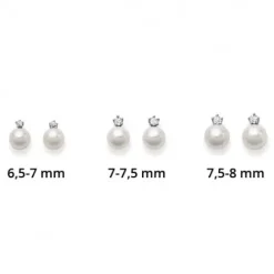 Helen Kirchhofer Gold Classics Ohrringe-HK Gold Classics Ohrstecker Weissgold 750/18k Akoyaperlen Diamant