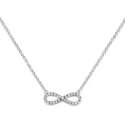 Helen Kirchhofer Silver Classics Halsketten-HK Silver Classics Infinity Halskette - 925Silber 45 cm 1.1mm 2.40g