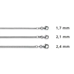 Helen Kirchhofer Silver Classics Halsketten-HK Silver Classics Panzerkette Geschliffen