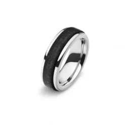 Helen Kirchhofer Steel Classics Ringe-HK Steel Classics Freundschaftsring Carbon