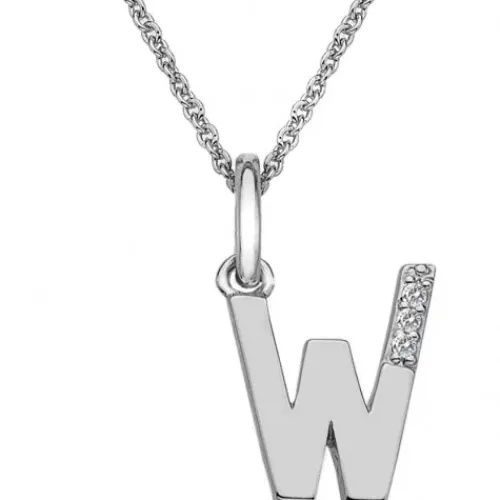 Hot Diamonds Halsketten-Diamant Buchstaben Halskette W - DP423