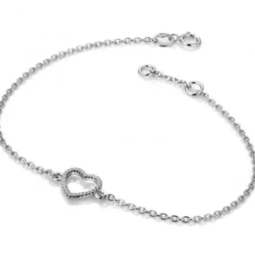 Hot Diamonds (Kette mit) Herz-Ripple Armband - GB006