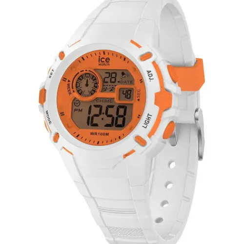 Ice-Watch Silikonarmband-Ice Digit Explorer White Orange - 024002