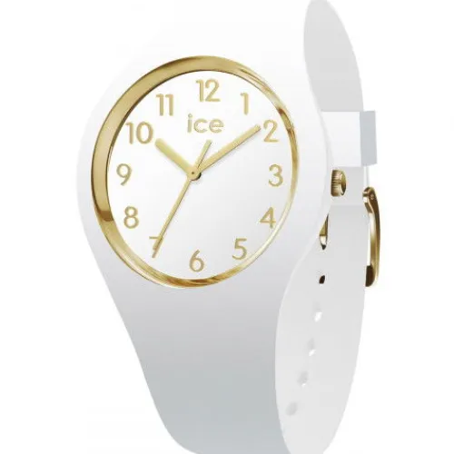 Ice-Watch Silikonarmband-Ice Glam White Gold Numbers