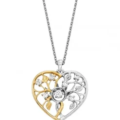 Julie Julsen Halsketten-Dancing Stone Liebesbaum Halskette - JJDNE0973.3