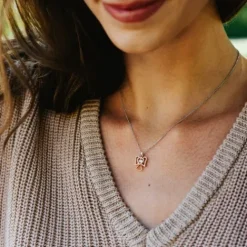 Julie Julsen Halsketten-Dancing Stone Engel Halskette - JJDNE0919.2