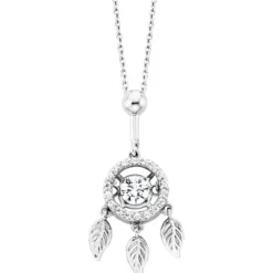 Julie Julsen Halsketten-Dancing Stone Flying Leaves Halskette - JJDNE01291.1