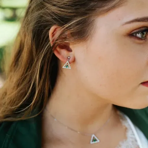 Julie Julsen Ohrringe-Geometrics Dreieck Ohrstecker - JJER0824.1