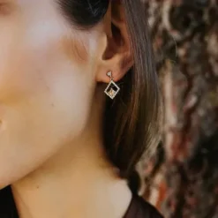 Julie Julsen Ohrringe-Geometrics Raute Ohrstecker - JJER0825.1