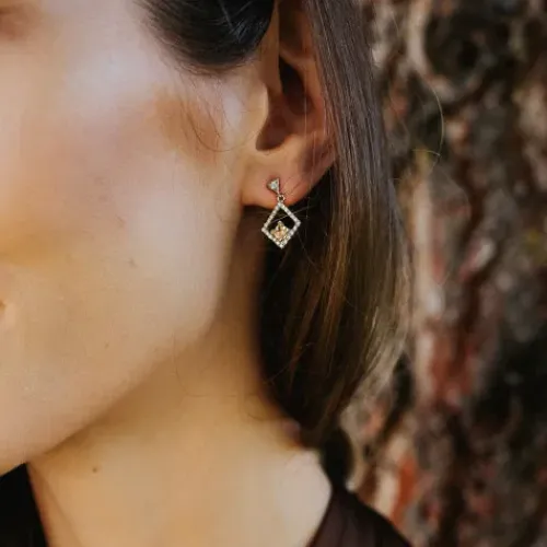 Julie Julsen Ohrringe-Geometrics Raute Ohrstecker - JJER0825.1