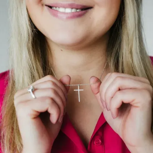 Julie Julsen (Kette mit) Kreuz-Halskette Kreuz - JJNE01024.1