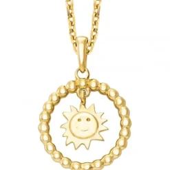 Julie Julsen Halsketten-Halskette Smiling Sun - JJNE01180.3