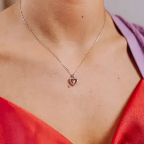 Julie Julsen (Kette mit) Herz-Herz Halskette - JJNE3100.13.1