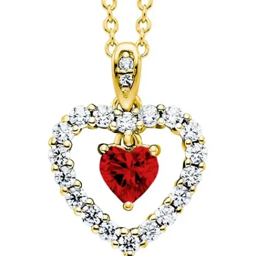 Julie Julsen (Kette mit) Herz-Herz Halskette - JJNE3100.10.3