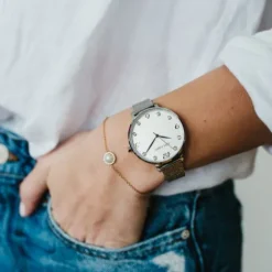 Julie Julsen Metallarmband-Pearl - JJW1006SME-W