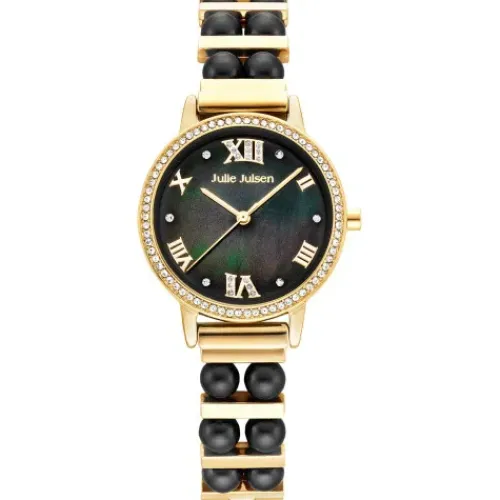 Julie Julsen Metallarmband-Pearls - JJW1502YGMP