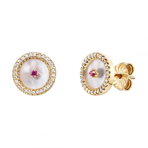 Julie Julsen Ohrringe-Rund Ohrstecker - JJER0914.3