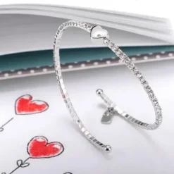 La Petite Story (Kette mit) Herz-Lux Bangles Heart Armreif - LPS05AQC01