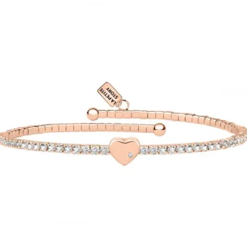 La Petite Story (Kette mit) Herz-Lux Bangles Heart Armreif - LPS05AQC03