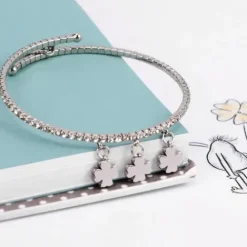 La Petite Story Armbänder-Lux Bangles 4 Leaf Clover Armreif - LPS05AQC10