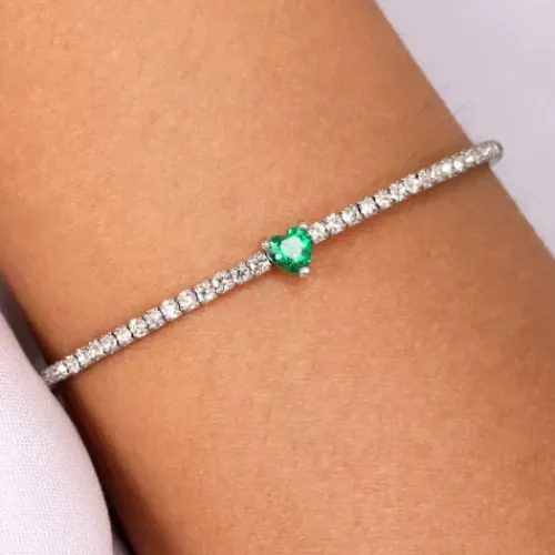 La Petite Story (Kette mit) Herz-Lux Love Heart Armreif - LPS05ASD22