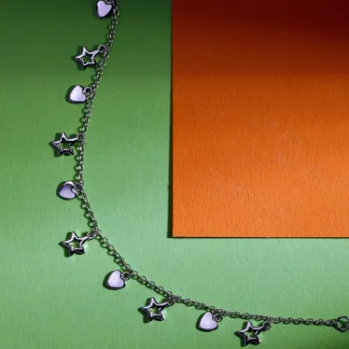 La Petite Story (Kette mit) Herz-Silver Heart Star Armband - LPS05AWV14